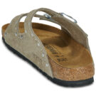 BIRKENSTOCK Arizona Rivet Suede / Taupe / Stretto Beige Ciabatta Donna - 5