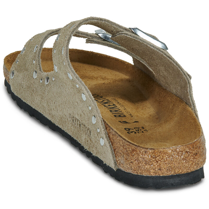 BIRKENSTOCK Arizona Rivet Suede / Taupe / Stretto Beige Ciabatta Donna - 5
