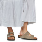 BIRKENSTOCK Arizona Rivet Suede / Taupe / Stretto Beige Ciabatta Donna - 8