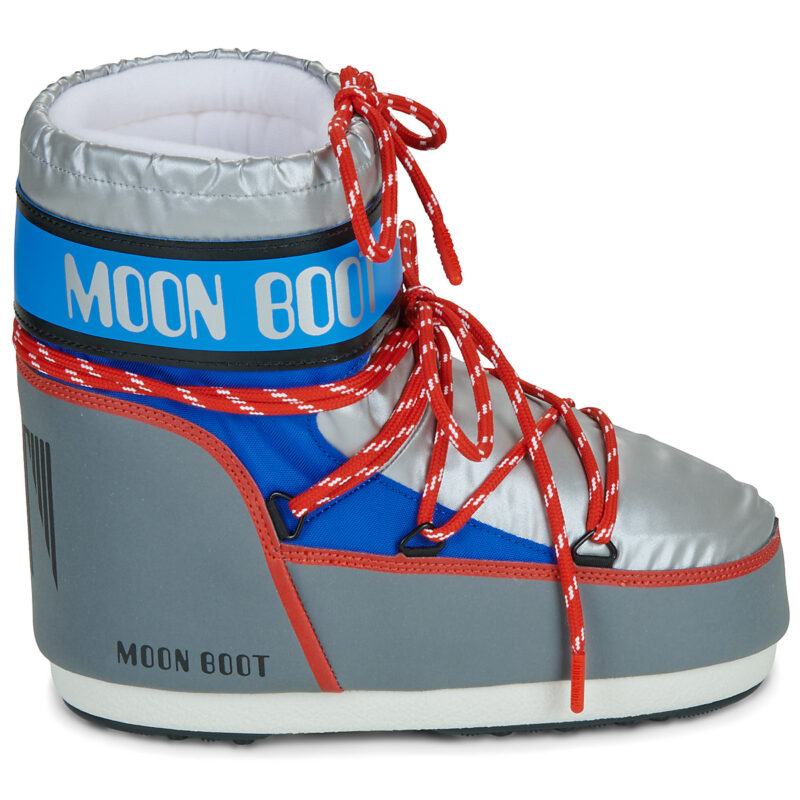 Moon Boot MB ICON LOW SPACE RACING Argento Scarpe da neve Donna - 2