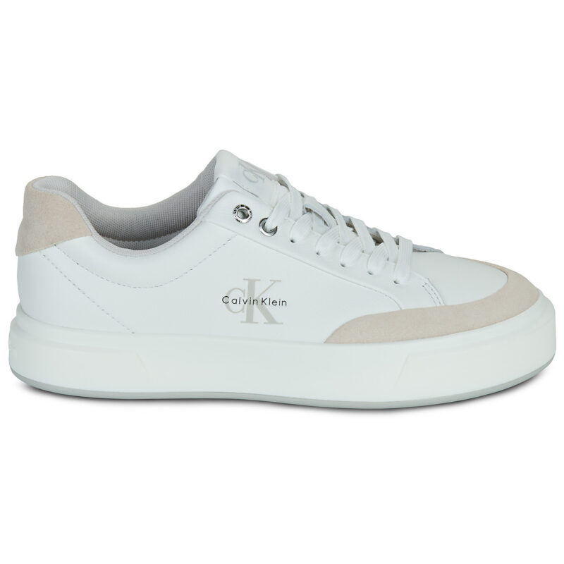 Calvin Klein Jeans BASKET CUPSOLE LACEUP LTH MIX Bianco Sneakers basse Donna - 2