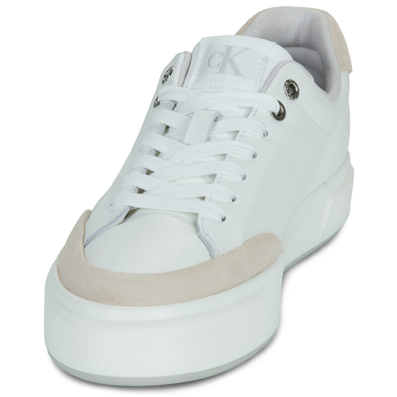 Calvin Klein Jeans BASKET CUPSOLE LACEUP LTH MIX Bianco Sneakers basse Donna - 3