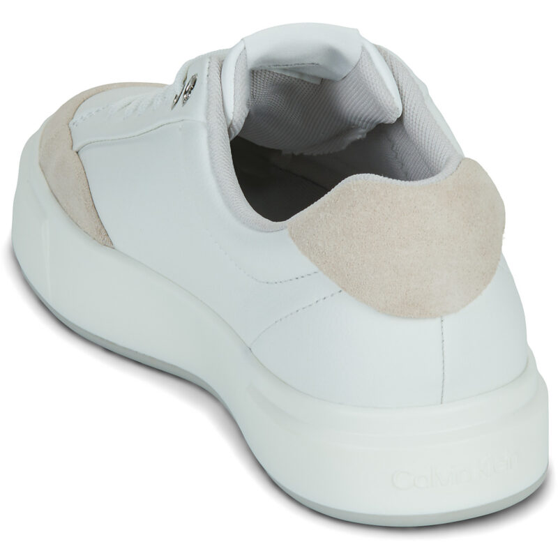 Calvin Klein Jeans BASKET CUPSOLE LACEUP LTH MIX Bianco Sneakers basse Donna - 5