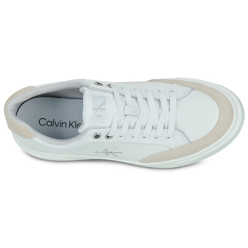 Calvin Klein Jeans BASKET CUPSOLE LACEUP LTH MIX Bianco Sneakers basse Donna - 6