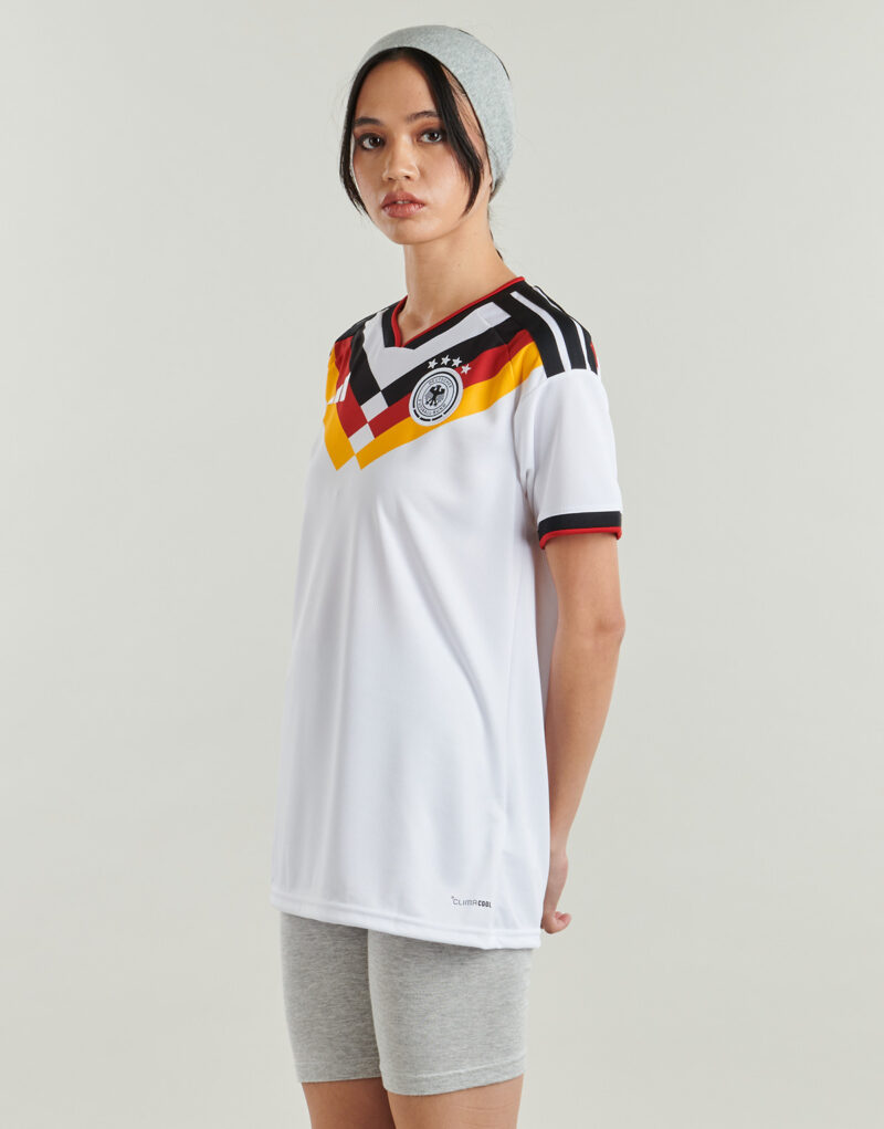 T-shirt adidas Home Germany Football Jersey Blanc T-shirt &agrave; manches courtes Femme - 3