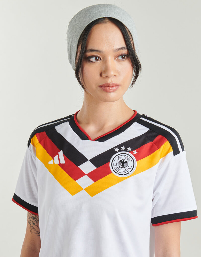 T-shirt adidas Home Germany Football Jersey Blanc T-shirt &agrave; manches courtes Femme - 5