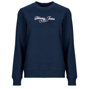 Felpe  Tommy Jeans  TJW REG ESS LOGO 1 CREW EXT  Marine Felpe Donna