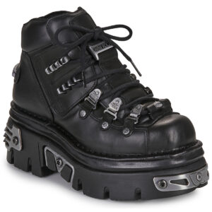 New Rock NOMADA Nero Stivaletti Donna