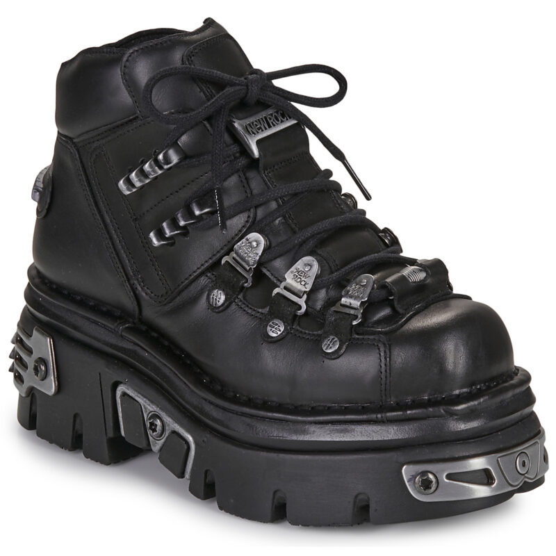 New Rock NOMADA Nero Stivaletti Donna - 1