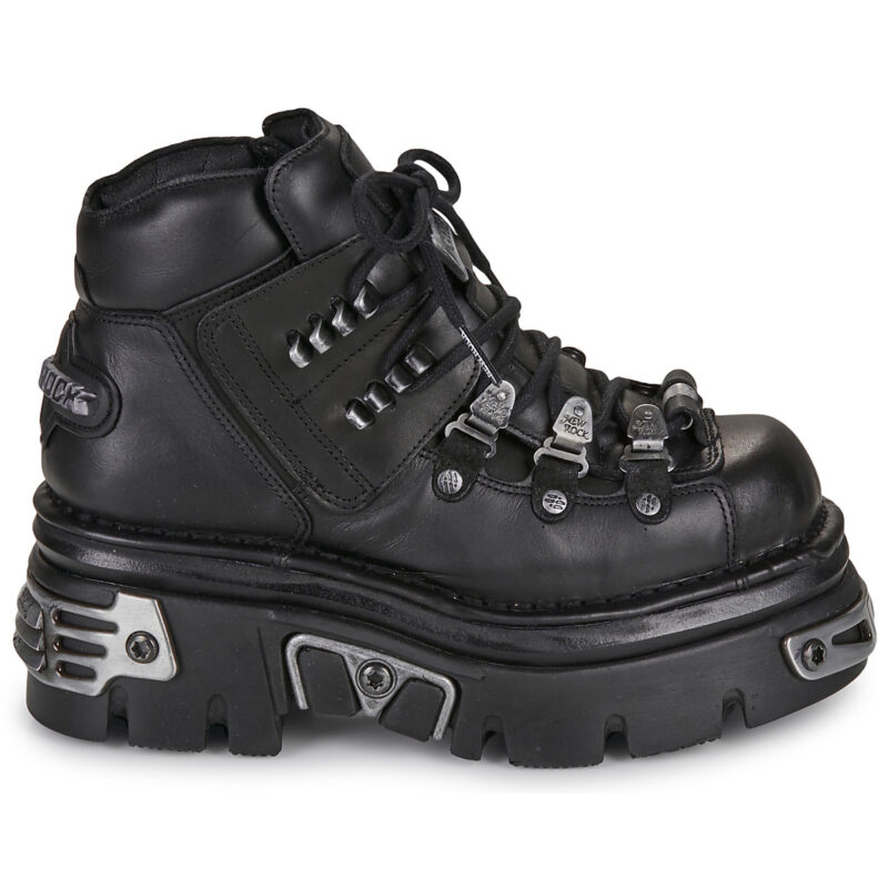 New Rock NOMADA Nero Stivaletti Donna - 2