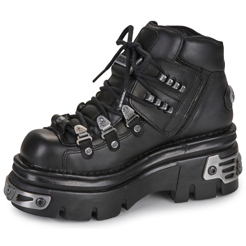 New Rock NOMADA Nero Stivaletti Donna - 4