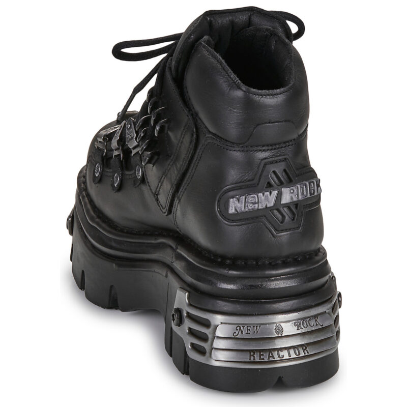New Rock NOMADA Nero Stivaletti Donna - 5