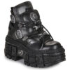 New Rock  M-WALL052-C1  Nero -  Stivaletti Donna