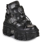 New Rock  M-WALL052-C1  Nero -  Stivaletti Donna - 1