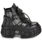 New Rock  M-WALL052-C1  Nero -  Stivaletti Donna - 2
