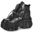 New Rock  M-WALL052-C1  Nero -  Stivaletti Donna - 4