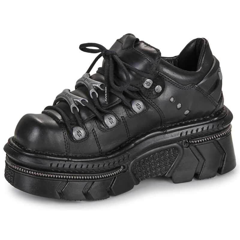 New Rock M-120N-S34 Nero Derby Donna - 4