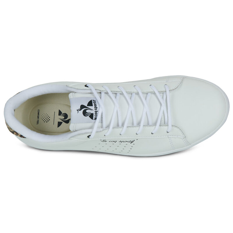 Le Coq Sportif Baskets basses blanches LUCIE ANIMAL pour femme - 6