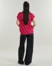 Camicetta Vila VIELLETTE S/S SATIN Rosa Camicette Donna - 4
