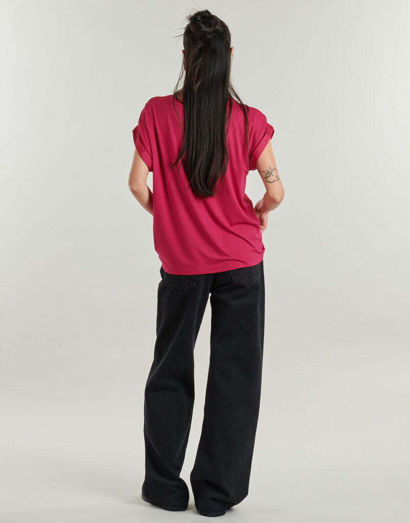 Camicetta Vila VIELLETTE S/S SATIN Rosa Camicette Donna - 4