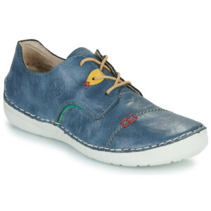 Rieker  52528-14  Blu -  Derby Donna