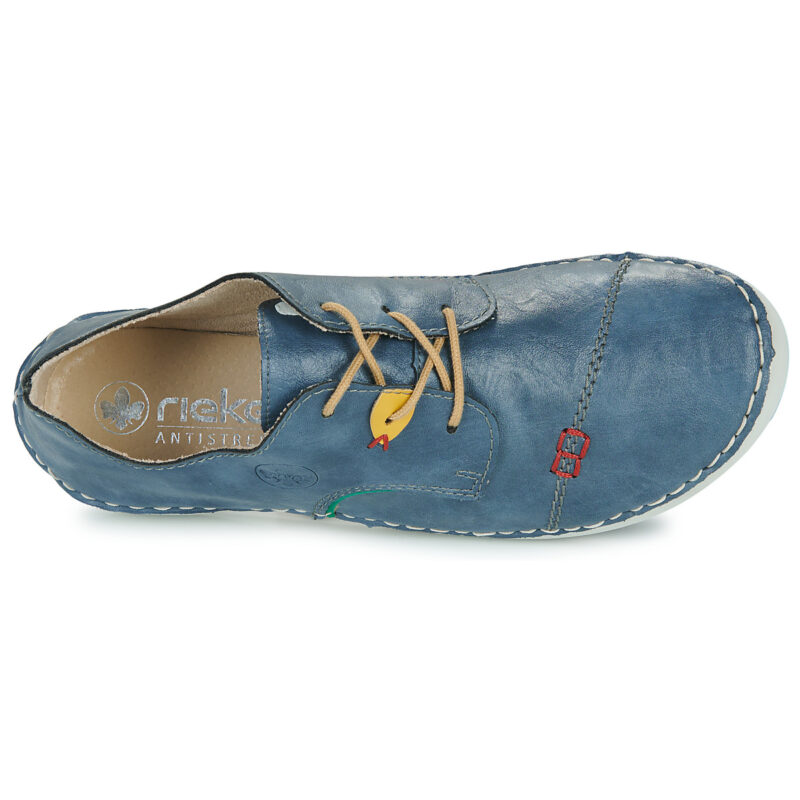 Rieker 52528-14 Blu - Derby Donna - 6