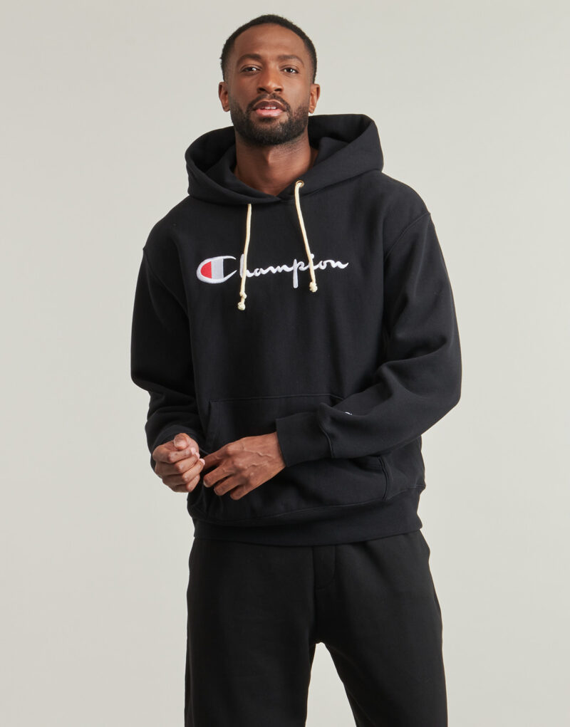 Felpe con cappuccio Champion HOODED SWEATSHIRT Nero Felpe con cappuccio Donna - 2