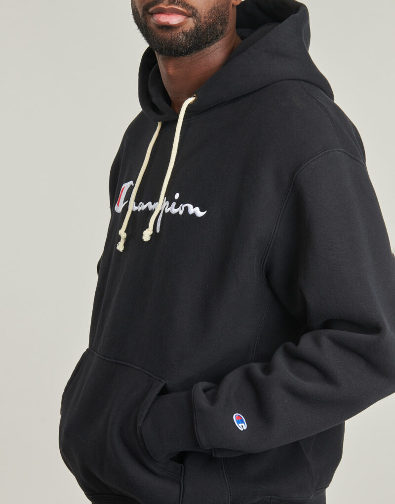 Felpe con cappuccio Champion HOODED SWEATSHIRT Nero Felpe con cappuccio Donna - 5