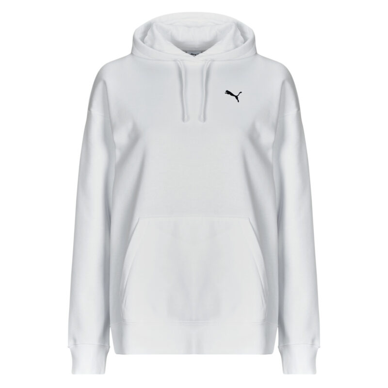 Sudadera con capucha Puma ESS Relaxed FL blanca para mujer - 1