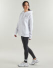 Sudadera con capucha Puma ESS Relaxed FL blanca para mujer - 3