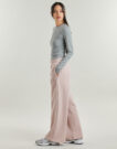 Puma ESS Cat Comfort Wide Leg Pants FL op Rosa Trainingshose Damen - 3