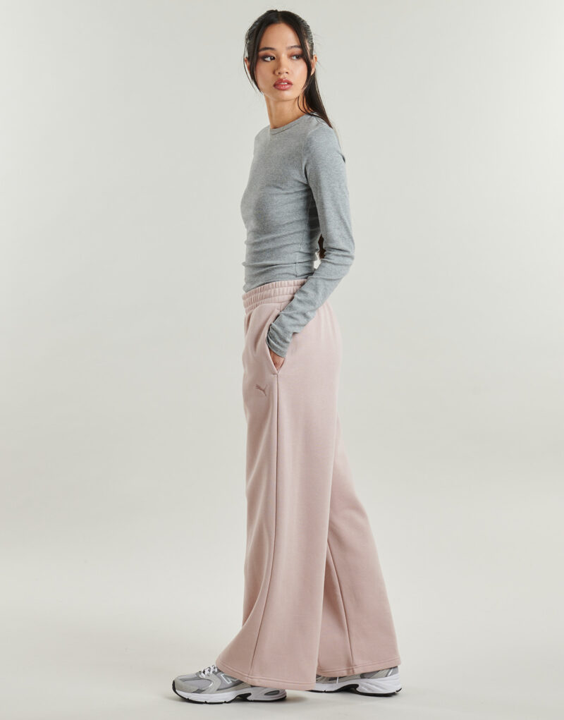 Puma ESS Cat Comfort Wide Leg Pants FL op Rosa Trainingshose Damen - 3