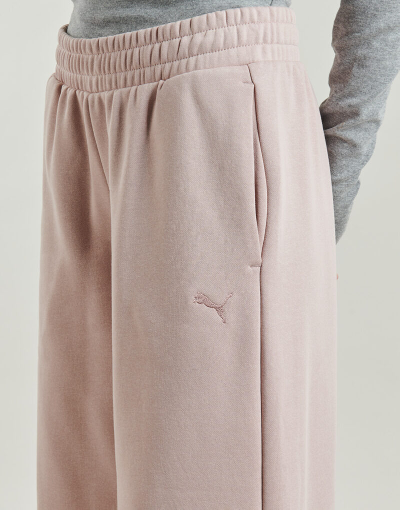 Puma ESS Cat Comfort Wide Leg Pants FL op Rosa Trainingshose Damen - 5