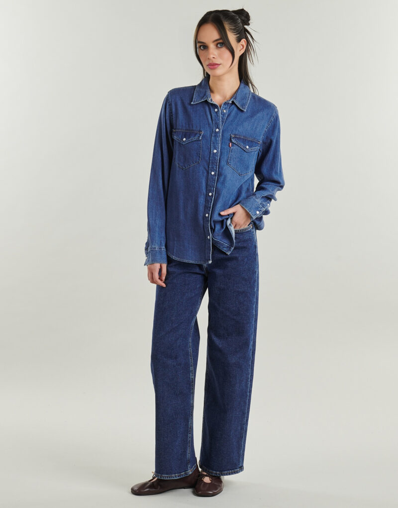 Jeans Flare Pepe jeans STRAIGHT JEANS UHW LEXA Marine Jeans Flare Donna - 2
