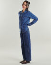 Jeans Flare Pepe jeans STRAIGHT JEANS UHW LEXA Marine Jeans Flare Donna - 3