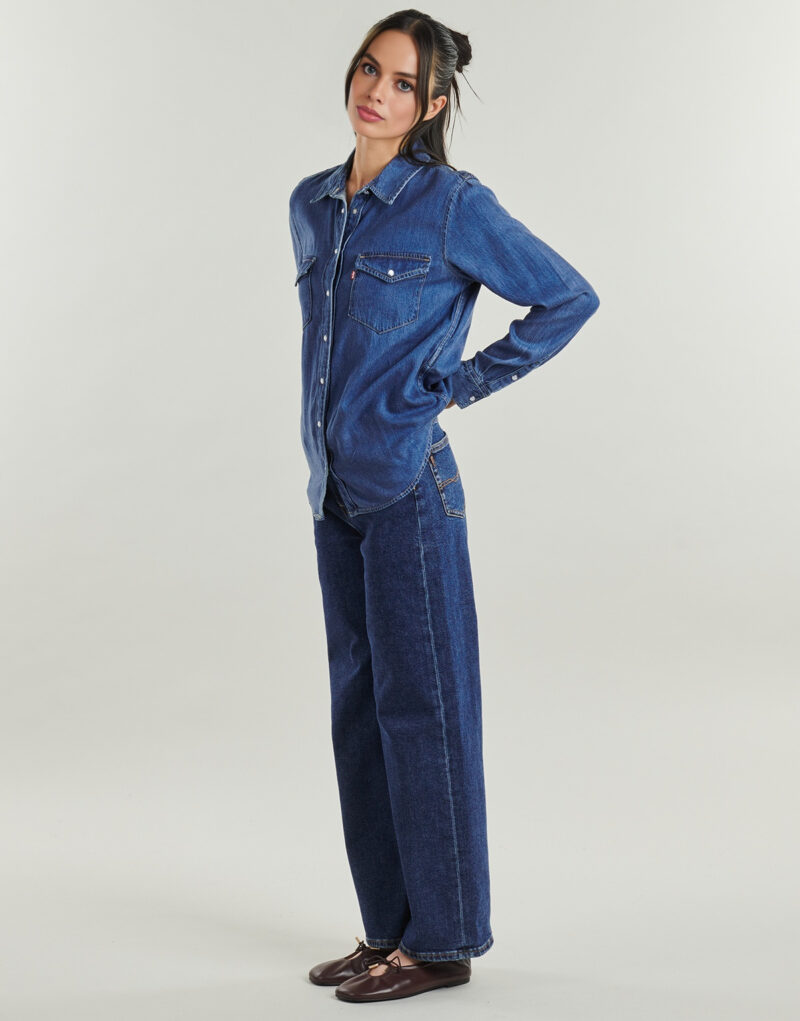 Jeans Flare Pepe jeans STRAIGHT JEANS UHW LEXA Marine Jeans Flare Donna - 3