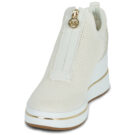 MICHAEL Michael Kors EMMY WEDGE ZIP SLIP ON Beige High Top Sneakers Women - 3