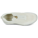 MICHAEL Michael Kors EMMY WEDGE ZIP SLIP ON Beige High Top Sneakers Women - 6
