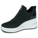 MICHAEL Michael Kors  EMMY WEDGE ZIP SLIP ON  Nero -  Sneakers alte Donna - 4