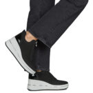 MICHAEL Michael Kors  EMMY WEDGE ZIP SLIP ON  Nero -  Sneakers alte Donna - 8