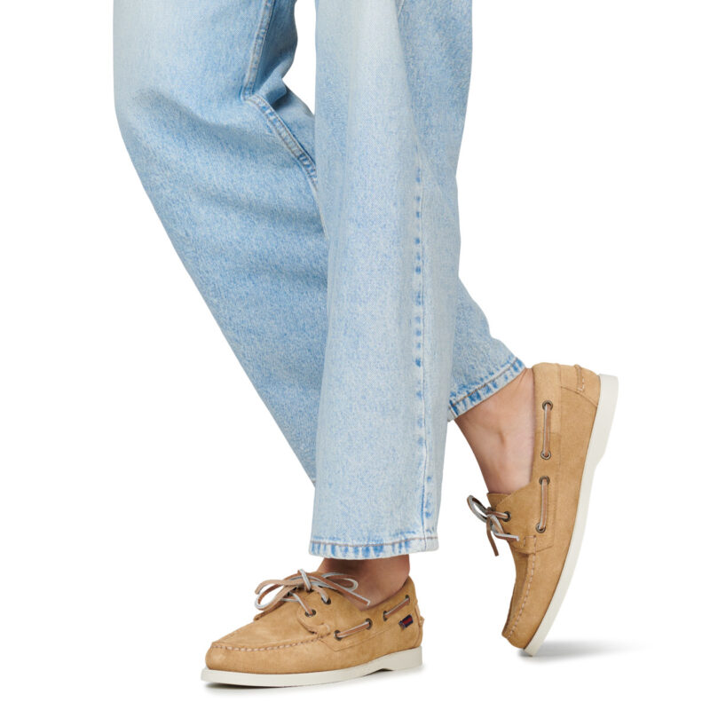 Sebago PORTLAND FLESH OUT WOMAN Beige Scarpe da barca Donna - 8