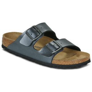 BIRKENSTOCK Arizona Birko-flor / Metallic / Black / Stretto Nero Ciabatta Donna
