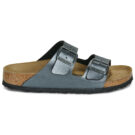 BIRKENSTOCK Arizona Birko-flor / Metallic / Black / Stretto Nero Ciabatta Donna - 2