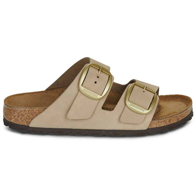 BIRKENSTOCK Arizona Big Buckle Nubuck / Sandcastle / Narrow Beige Women's Clogs - 2