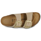 BIRKENSTOCK Arizona Big Buckle Nubuck / Sandcastle / Narrow Beige Women's Clogs - 6