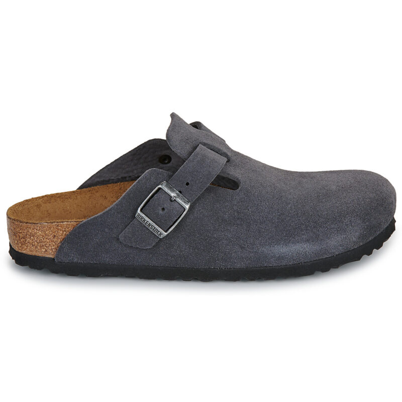 BIRKENSTOCK Boston Suede / Charcoal / Stretto Grigio Zoccoli Donna - 2