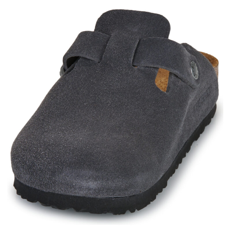 BIRKENSTOCK Boston Suede / Charcoal / Stretto Grigio Zoccoli Donna - 3