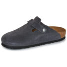 BIRKENSTOCK Boston Suede / Charcoal / Stretto Grigio Zoccoli Donna - 4