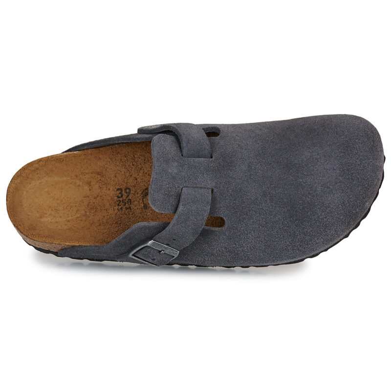 BIRKENSTOCK Boston Suede / Charcoal / Stretto Grigio Zoccoli Donna - 6