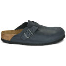 BIRKENSTOCK Boston Pelle / Huilé / Black / Stretto Nero Zoccoli Donna - 2
